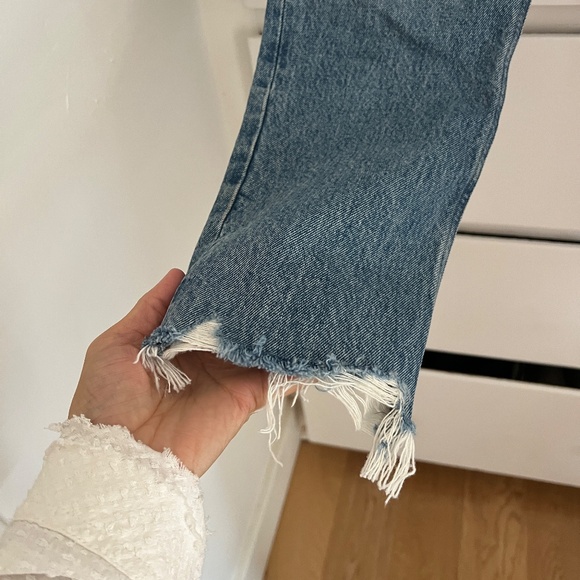 AGOLDE Riley High Rise Straight Crop Jeans in Blue Haven Size 27 - Picture 5 of 9